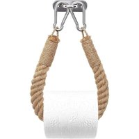 Odipie - niemals verwendet] Toilettenpapierhalter, Handtuchhalter aus Hanfseil für Badezimmer und Küche. Badezimmerpapierhalter, von ODIPIE