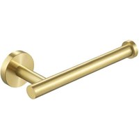 Niemals verwendet] Toilettenpapierhalter Wand-Toilettenpapierhalter Toilettenpapierhalter aus gebürstetem Edelstahl (perforierte Installation, Gold) von ODIPIE
