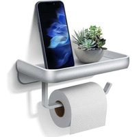 Odipie - niemals verwendet] Toilettenpapierhalter Wandmontage Aluminium Papierrollenhalter mit Ablage Klopapierhalter für Küchen Toiletten Badezimmer von ODIPIE
