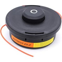 Niemals verwendet] Universeller Freischneiderkopf, Rasentrimmer-Kopffaden für Stihl AutoCut 25-2, M10 x 1,25 lhf Mähkopf 2,4 mm rund für stihl FS80 von ODIPIE