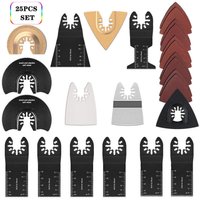 Odipie - niemals verwendet] Zubehör-Set für Multi-Tool-Sägeblätter, 25-teiliges oszillierendes Multi-Tool-Zubehör, Universal-Sägeblatt für Fein von ODIPIE