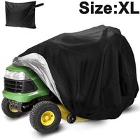 Rasenmäher-Abdeckung – Traktor-Abdeckung, passend für Decks bis zu 137,2 cm, robuste Aufbewahrungsabdeckung aus 210D Oxford-Polyester, universelle von ODIPIE