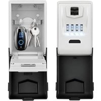 Schlüsseltresor mit Zahlencode, Groß 4 Stellig Schlüsselsafe mit Code Beleuchteten, Wasserdicht Rostfrei Schlüsseltresor Außen, für Zuhause, Büro, von ODIPIE