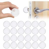 Selbstklebender Türstopper, 24 Stück Wand-Türgriffstopper, selbstklebende Silikon-Türstopper mit starkem Klebstoff, Türstopper für Schranktüren, von ODIPIE