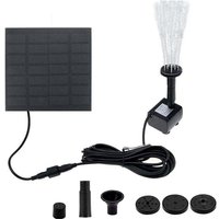 Solar-Springbrunnenpumpe, schwimmende Solar-Wasserpumpe für den Garten mit 4 Düsen, Solarpanel-Kit, Wasserpumpe für Teich, Springbrunnen, 1,2 W Solar-Springbrunnenpumpe, schwimmende Solar-Wasserpumpe für den Garten mit 4 Düsen, Solarpanel-Kit, Wasserpumpe für Teich, Springbrunnen, 1,2 W von ODIPIE