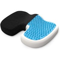 Steißbeinkissen gegen Dekubitus am Gesäß mit atmungsaktivem Gel, ergonomisches orthopädisches Sitzkissen aus Memory-Schaum zur Linderung von Rücken-, von ODIPIE