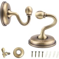 Stück Vorhang-Raffhalterhaken, bronzefarbener Vorhanghaken, Vintage-U-förmiger Wandhaken zum Aufhängen von Vorhängen, Hüten, Westen Stück Vorhang-Raffhalterhaken, bronzefarbener Vorhanghaken, Vintage-U-förmiger Wandhaken zum Aufhängen von Vorhängen, Hüten, Westen von ODIPIE