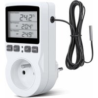 Thermostat-Steckdose, digitale Timer-Steckdose, digitale programmierbare Steckdose mit Sonde, programmierbarer digitaler Timer, von ODIPIE