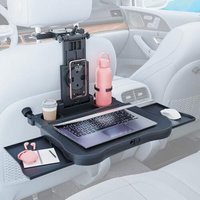 Tragbarer Autositz Tabletttisch, Auto Tisch für Rücksitz Beifahrer mit Getränkehalter und Handyhalter, Faltbarer Teleskopischer Auto Rücksitztisch Tragbarer Autositz Tabletttisch, Auto Tisch für Rücksitz Beifahrer mit Getränkehalter und Handyhalter, Faltbarer Teleskopischer Auto Rücksitztisch von ODIPIE
