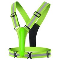USB wiederaufladbare LED-Sicherheitsweste – reflektierend – mit LED-Beleuchtung und 2 reflektierenden Streifen zum Joggen, Wandern oder Radfahren bei von ODIPIE