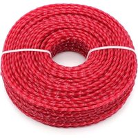 Odipie - Universeller Fadentrimmerfaden, 3,0 mm Nylon-Trimmerfaden, robuster Freischneider-Nylonfaden für Bump-Head-Gartenrasenmäher (Twist, 3 mm x von ODIPIE