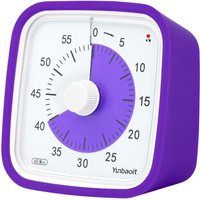 Visueller Timer mit Nachtlicht, 60-Minuten-Countdown-Timer für Kinder und Erwachsene, leiser Klassenzimmer-Timer, Zeitmanagement-Werkzeug für von ODIPIE
