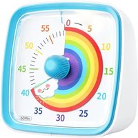 Visueller Timer mit Nachtlicht, 60-Minuten-Regenbogen-Countdown-Timer für Kinder und Erwachsene, Zeitmanagement-Werkzeug für Zuhause, Schule, Küche von ODIPIE