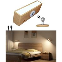 Wandleuchte für das Schlafzimmer im Innenbereich, wiederaufladbare kabellose Wand-Nachttischlampe per USB, Helligkeitseinstellung, Touch, von ODIPIE