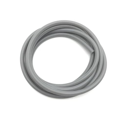 ODJDNLKLWN Schlauch 1/3/5 m bunter Silikonschlauch ID5/6/8/10 mm, sicher, flexibel, leicht zu reinigen, for Getränke/Lebensmittel/Labore/Brauereiprojekte Gartenschlauch(Grey,5 Meter_OD 10XID 8MM) von ODJDNLKLWN
