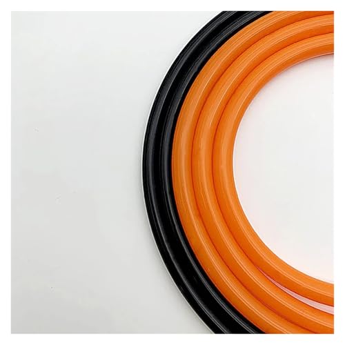 ODJDNLKLWN Schlauch 1/3/5 m bunter Silikonschlauch ID5/6/8/10 mm, sicher, flexibel, leicht zu reinigen, for Getränke/Lebensmittel/Labore/Brauereiprojekte Gartenschlauch(Orange,1 Meter_OD 8XID 6MM) von ODJDNLKLWN