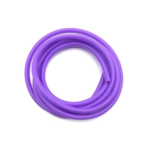 ODJDNLKLWN Schlauch 1/3/5 m bunter Silikonschlauch ID5/6/8/10 mm, sicher, flexibel, leicht zu reinigen, for Getränke/Lebensmittel/Labore/Brauereiprojekte Gartenschlauch(Purple,1 Meter_OD 8XID 5MM) von ODJDNLKLWN