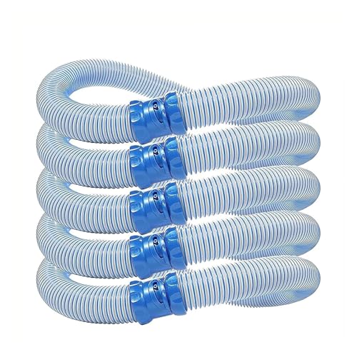 ODJDNLKLWN Schlauch 1/3/5 stücke Pool Reiniger Twist Lock Schlauch 1M Gummi Reinigung Rohre Ersatz Zubehör Gartenschlauch(5Pcs) von ODJDNLKLWN