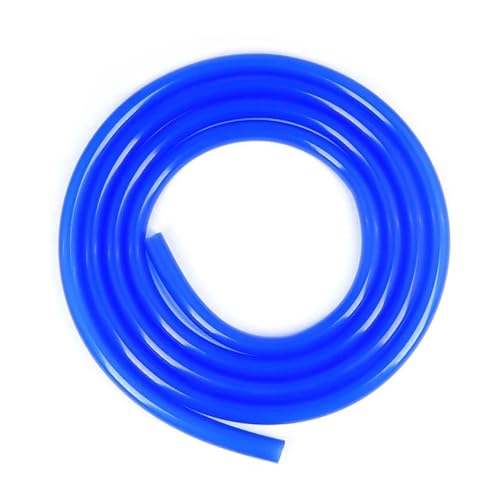 ODJDNLKLWN Schlauch 1~10 m Silikonschlauch blau flexibel Aquarium Luftbewässerungsrohr Wasseranschluss Gartenschlauch Aquarium Teichpumpe Schläuche Gartenschlauch(2 Meters_ID 4MM X OD 7MM) von ODJDNLKLWN