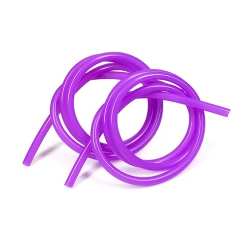 ODJDNLKLWN Schlauch 1~10 m violetter Schlauch, Innendurchmesser 0,5~10 mm, lebensmittelecht, geschmacksneutral, hochtemperaturbeständig Gartenschlauch(5M_ID 0.5MM X OD 1MM) von ODJDNLKLWN