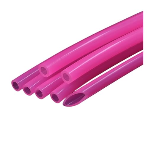 ODJDNLKLWN Schlauch 1~10m Schlauch rosa Flexible Aquarium Luft Bewässerung Rohr Wasser Anschluss Garten Fisch Gartenschlauch(5 Meters_ID 8MM X OD 10MM) von ODJDNLKLWN