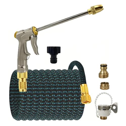 ODJDNLKLWN Schlauch 1PCS Gartenbau Erweiterbar Wasser Rohr Lange Pole Einstellbare Auto Waschen Gun Haushalt Bewässerung Gartenschlauch(1/2''_50FT) von ODJDNLKLWN