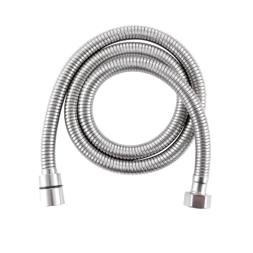 ODJDNLKLWN Schlauch 304 Edelstahl-Brauseschlauch Bidet-Sprüher Ersatzzubehör Handschlauch/Ersatzrohr Rostet Nie Gartenschlauch(Brushed Nickel,120cm) von ODJDNLKLWN