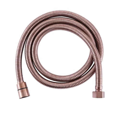 ODJDNLKLWN Schlauch 304 Edelstahl-Brauseschlauch Bidet-Sprüher Ersatzzubehör Handschlauch/Ersatzrohr Rostet Nie Gartenschlauch(Brushed Rose Gold,120cm) von ODJDNLKLWN