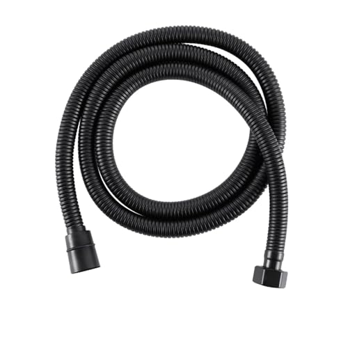 ODJDNLKLWN Schlauch 304 Edelstahl-Brauseschlauch Bidet-Sprüher Ersatzzubehör Handschlauch/Ersatzrohr Rostet Nie Gartenschlauch(Matte Black,120cm) von ODJDNLKLWN