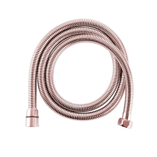 ODJDNLKLWN Schlauch 304 Edelstahl-Brauseschlauch Bidet-Sprüher Ersatzzubehör Handschlauch/Ersatzrohr Rostet Nie Gartenschlauch(Rose Gold,180cm) von ODJDNLKLWN