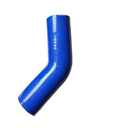 ODJDNLKLWN Schlauch 45-Grad-Automodifikation mit Silikonschlauch, hochohmiger Wasserleitung, Ansaug-Ladeluftkühler-Druckbeaufschlagung Gartenschlauch(Blue,150MM_ID63MM) von ODJDNLKLWN