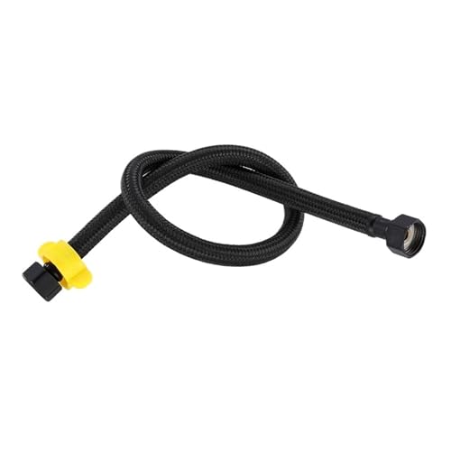 ODJDNLKLWN Schlauch 50/60 cm Sanitär geflochtene Flexible Wasserversorgung Schlauch Wasserhahn Heizung Rohr WC Anschluss Einlass Küche Bad Gartenschlauch(50cm) von ODJDNLKLWN