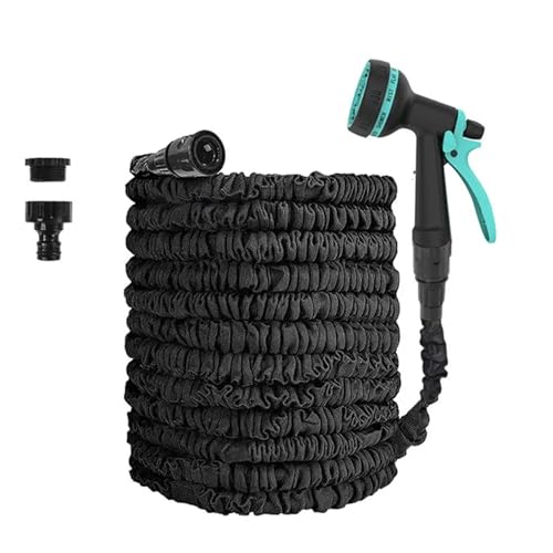 ODJDNLKLWN Schlauch Ausziehbarer Schlauch Hochdruck-Autowaschanlage Reinigung Wasserpistole Hausgarten Bewässerungsrohre Gartenbedarf 25FT-200FT Gartenschlauch(02,1.6CM_125FT) von ODJDNLKLWN