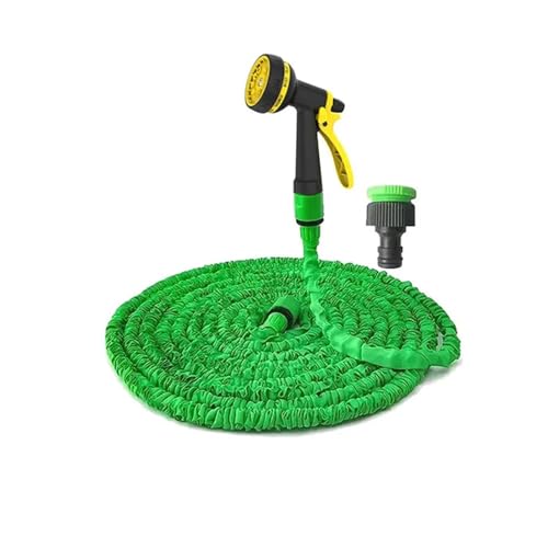ODJDNLKLWN Schlauch Ausziehbarer Schlauch Hochdruck-Autowaschanlage Reinigung Wasserpistole Hausgarten Bewässerungsrohre Gartenbedarf 25FT-200FT Gartenschlauch(05,1.6CM_150FT) von ODJDNLKLWN