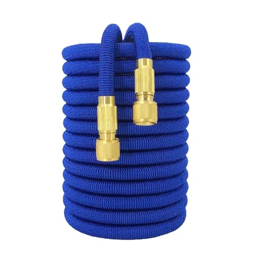ODJDNLKLWN Schlauch Bewässerungsschlauch, flexibel, erweiterbar, Gartenrollen, Wasserleitung, Autowaschanlage, Schnellverbinder mit 25 ft-150ft Gartenschlauch(Colour 5,1/2''_100FT) von ODJDNLKLWN
