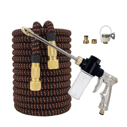 ODJDNLKLWN Schlauch Flexibler Gartenschlauch und ausziehbares Sprührohr Hochdruckpistolenzubehör Gartenschlauch(A,1/2''_100FT) von ODJDNLKLWN