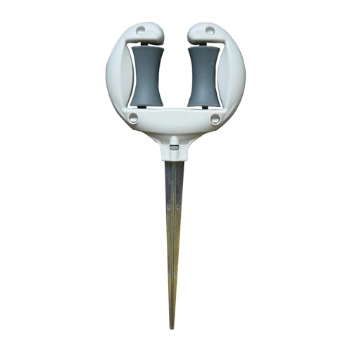ODJDNLKLWN Schlauch Gartenschlauchführung Nagel Wasserrohr Positionierung Halterolle Hof Rasen Bewässerung Spike Gartenzubehör Gartenschlauch(White) von ODJDNLKLWN