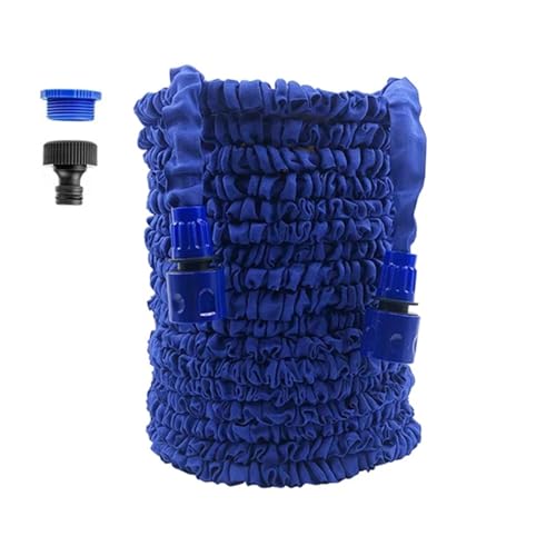 ODJDNLKLWN Schlauch Hausgarten-Bewässerungsschlauch, schwarz, erweiterbar, Hochdruck-Autowaschanlage, saubere Wasserpistole, Gartenbedarf, 25-200 Fuß Gartenschlauch(Blue,Other_150FT) von ODJDNLKLWN