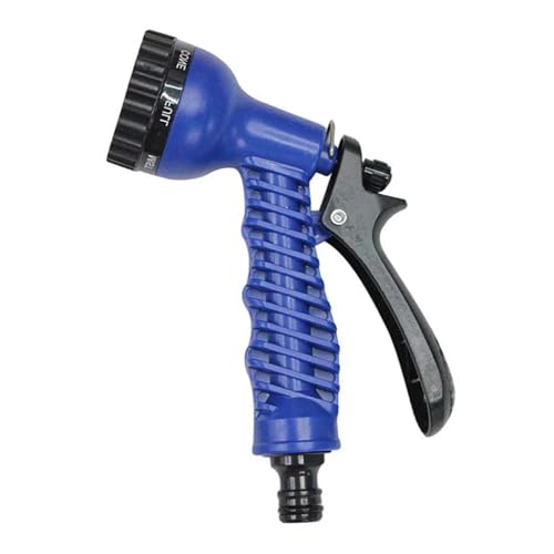 ODJDNLKLWN Schlauch Hochdruck-Wasserpistole Schlauchdüse Multifunktionale Autowaschanlage Einstellbare Bewässerungssprüher Gartenbewässerungssprinkler Gartenschlauch(Only Blue Nozzle) von ODJDNLKLWN