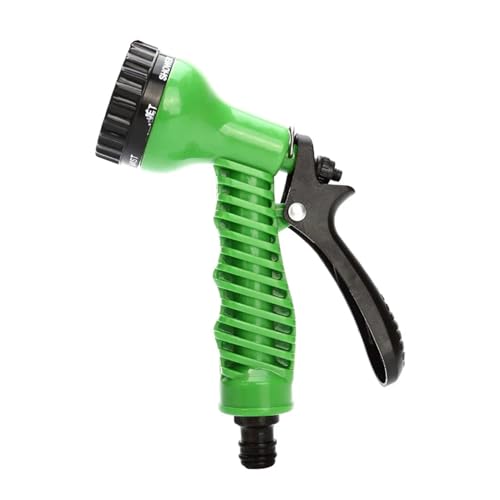 ODJDNLKLWN Schlauch Hochdruck-Wasserpistole Schlauchdüse Multifunktionale Autowaschanlage Einstellbare Bewässerungssprüher Gartenbewässerungssprinkler Gartenschlauch(Only Green Nozzle) von ODJDNLKLWN
