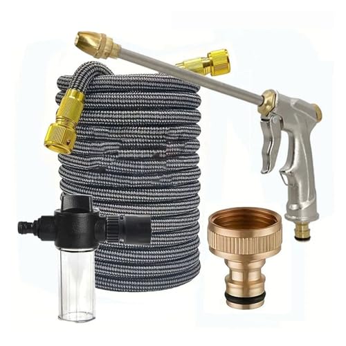 ODJDNLKLWN Schlauch Multifunktionaler Teleskop-Wasserschlauch 25F/50F/75F/100F Multi-Spezifikations-Hochdruck-Reinigungspistole Gartenschlauch(3/4''_50FT) von ODJDNLKLWN