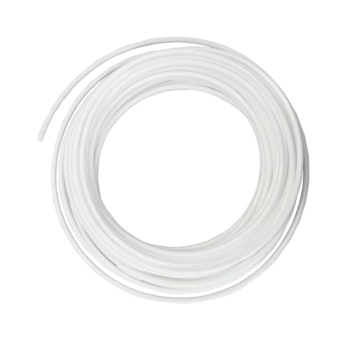 ODJDNLKLWN Schlauch Schlauchschlauch weiß flexibel Rohr Rohr for Umkehrosmose Aquarium Filteranlage 10 m Gartenleitung Gartenschlauch(White 10m,1/4'') von ODJDNLKLWN