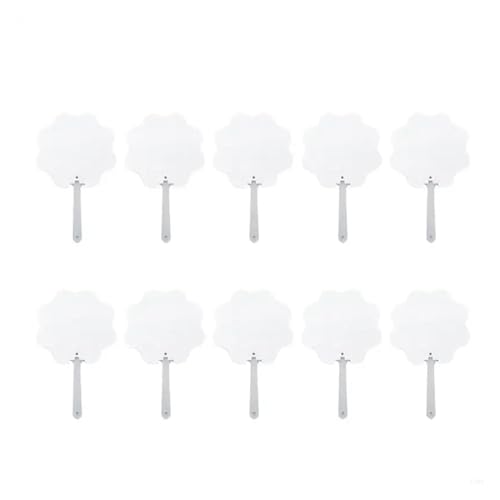 Ventilator 10 Stück doppelseitige Sublimations-Handfächer for Kirchenfunktionen und einzigartiges Geschenk Handventilator(Flowers) von ODJDNLKLWN