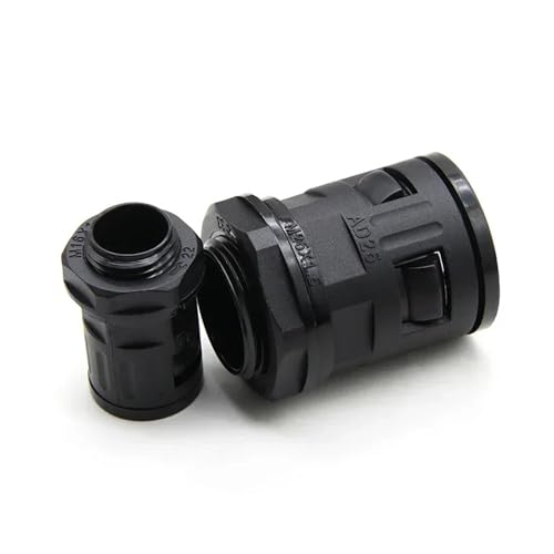 Rohrverbinder, Nylon-Kunststoff, Wellrohrverbinder, Rohrverbindungsendstücke, Rohrverschraubungsadapter (AD34,5 M32, 10 Stück) von ODJDNLKLWN