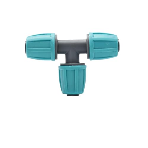 Rohrverbinder 16mm 1/2'' PE Rohrverbinder Wasserverteiler T-Stück Kupplung Gewindeschloss auf 4/7mm Schlauchreduzierer Gartenbewässerung Tropfbewässerung Adapter(Red) von ODJDNLKLWN