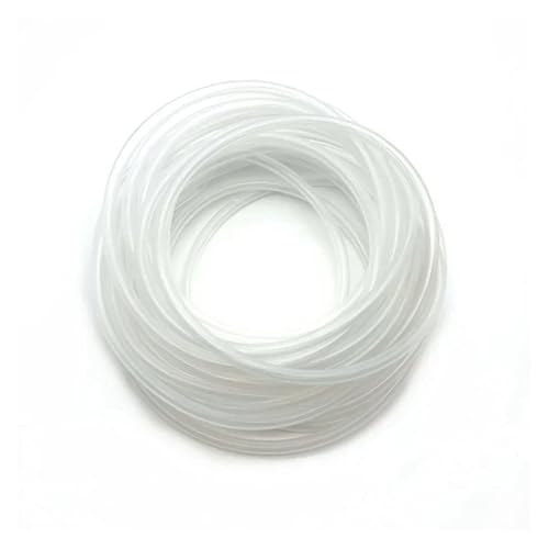 Schlauch 1/3/5 m bunter Silikonschlauch ID5/6/8/10 mm, sicher, flexibel, leicht zu reinigen, for Getränke/Lebensmittel/Labore/Brauereiprojekte Gartenschlauch(Transparent,1 METER_OD 10XID 6MM) von ODJDNLKLWN