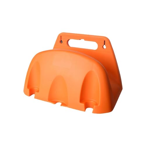 Schlauch Schlauchhalter Wandmontage Langlebige Haken Metallaufhänger Hochleistungs-Wasserhalter Organizer Lagerung Gartenschlauch(Orange) von ODJDNLKLWN