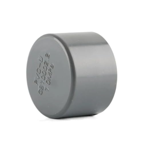 Schlauchverbinder 2 Stück PVC 20/25/32/40/50 mm Endkappe für Wasserschlauch Anschluss Schlauch Bewässerung Garten Aquarium Tank für Fische Adapter (Grau, ID 25 mm) von ODJDNLKLWN