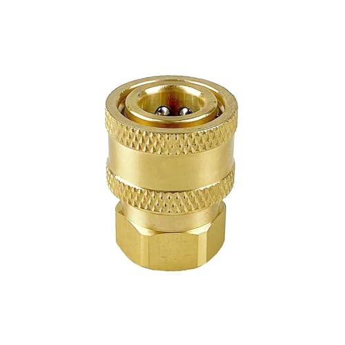Rohrverbinder Messing 1/4 "Schnell Stecker & Trennen Adapter Hochdruckreiniger Hydraulische Kupplungen Düse Stecker for Garten Bewässerung Waschen Adapter(B) von ODJDNLKLWN