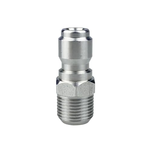 Rohrverbinder Messing 1/4 "Schnell Stecker & Trennen Adapter Hochdruckreiniger Hydraulische Kupplungen Düse Stecker for Garten Bewässerung Waschen Adapter(C) von ODJDNLKLWN